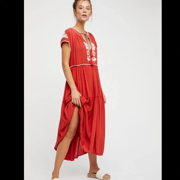 chinese dress ladies Free People Carmen TIE Back Maxi Dress (Purple Combo) (XS) at Amazon  Women's Clothing store main image 0